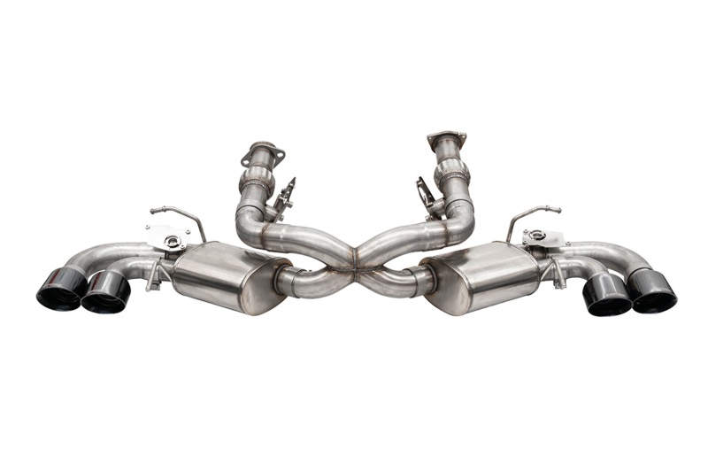 Chevrolet Corvette C8 Performance Exhaust - Rear - CORSA Performance - Cat Back, Dual Rear Exit, NPP, 4.5in Pro-Series Tips - Black PVD - `20-`26